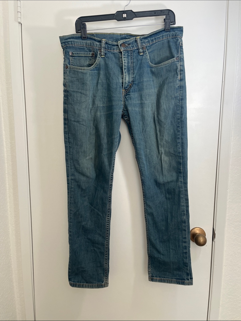 Levi's 511 Slim Fit Straight-Leg Denim Jeans Faded Blue Sz 34x30